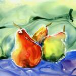 Yupo Pears  SOLD
12'' x 12''    