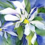 Night Flower  SOLD
14'' x 15'' 
