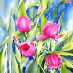 Tulip Patch  SOLD
20'' x 27"  
Framed
