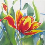 Yellow Tulip
10'' x 10''  
w/c on canvas